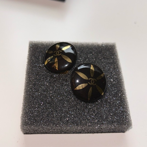 Chanel Stud Clip On Earrings - Picture 1 of 5